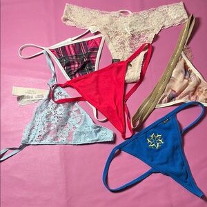 Colorful Women's Intimate Thongs Mixed sizes